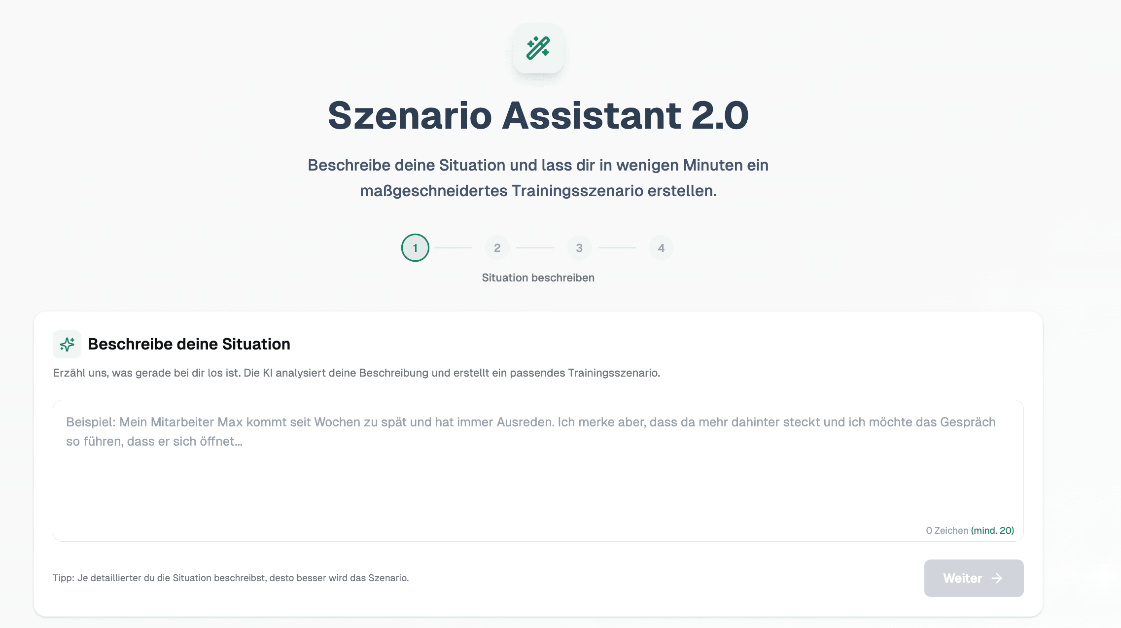 Neu: Der KI-Szenario-Generator – Erstelle dein eigenes Führungstraining in Minuten
