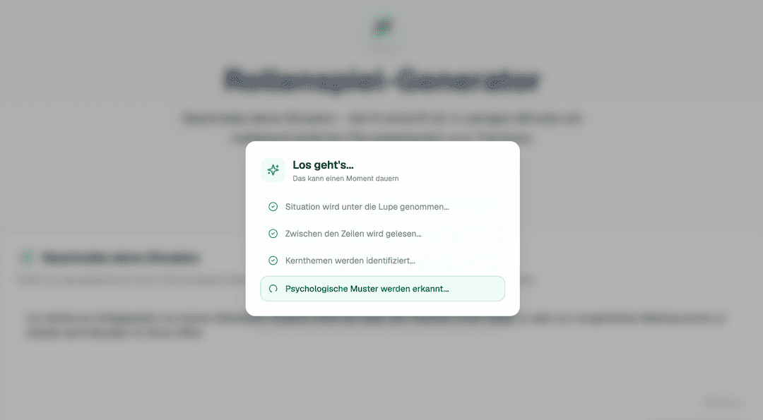 Rollenspiel-Generator in Careertrainer.ai