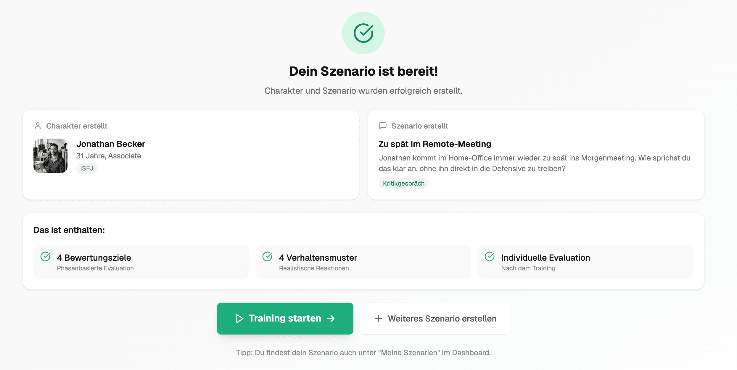 Szenario für ein Kritikgespräch im Remote-Meeting zur Verbesserung der Kommunikation und Führungskompetenzen.
