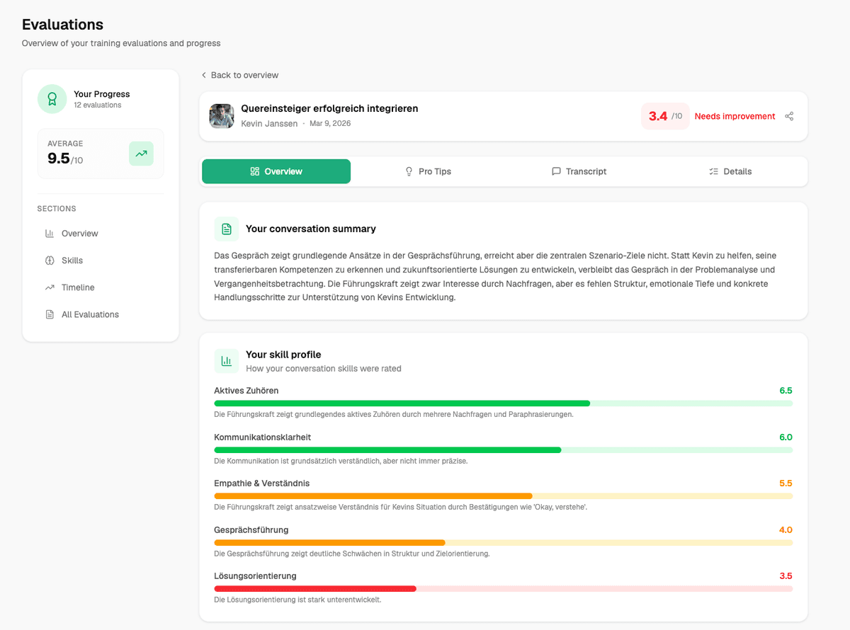 AI Conversation Evaluation